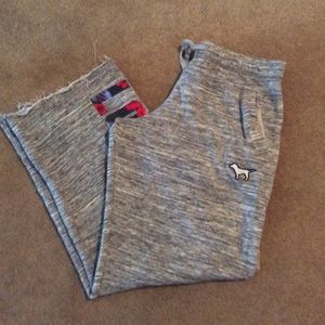 Grey Love PINK Boyfriend Style Sweatpants